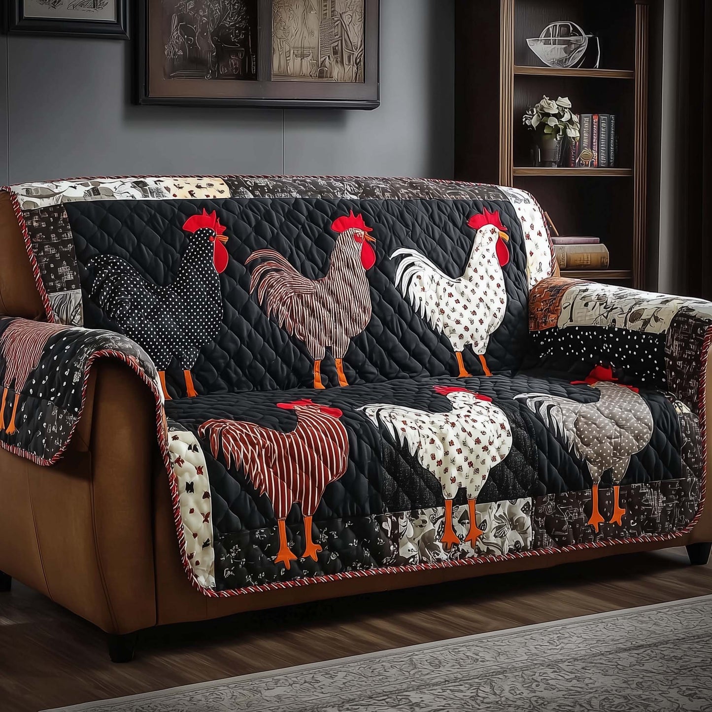 Chicken Quilted Sofa Cover GFTOMA6769