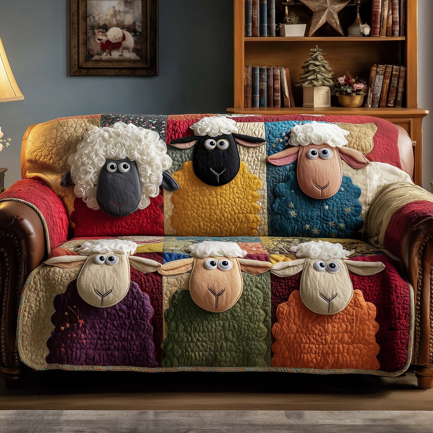 Sheep Quilted Sofa Cover GFTOMA6770