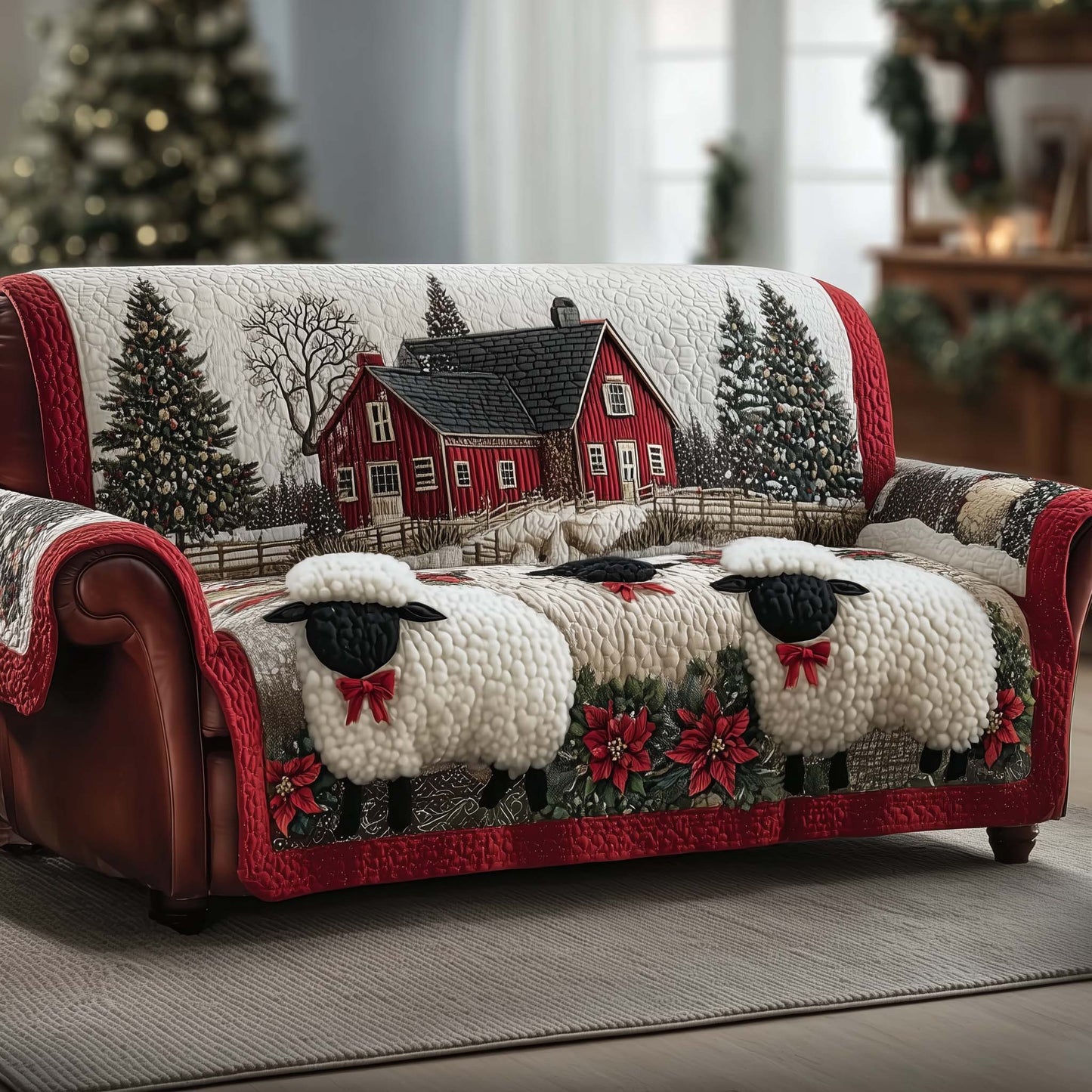 Sheep Quilted Sofa Cover GFTOMA6772