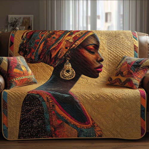 Golden Queens Quilted Sofa Cover GFTOMA6783