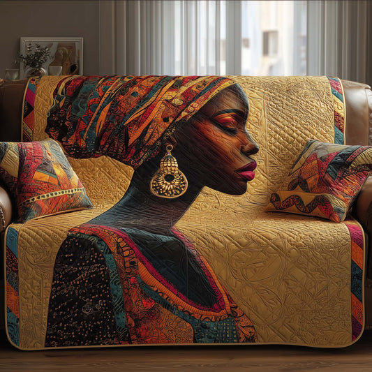 Golden Queens Quilted Sofa Cover GFTOMA6783