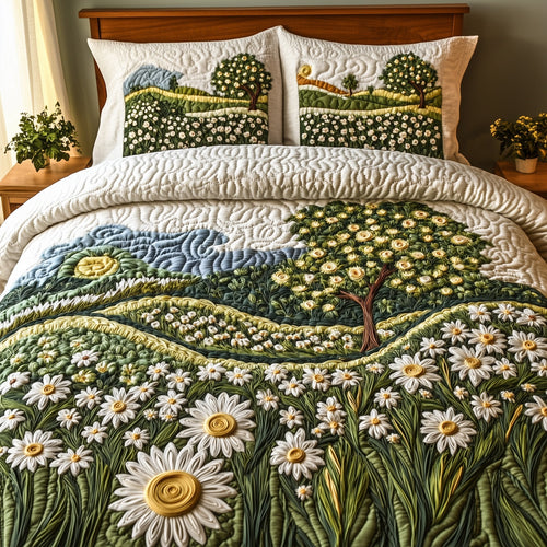 Daisy Dreams 3-Piece Quilted Bedding Set GFTOMA679