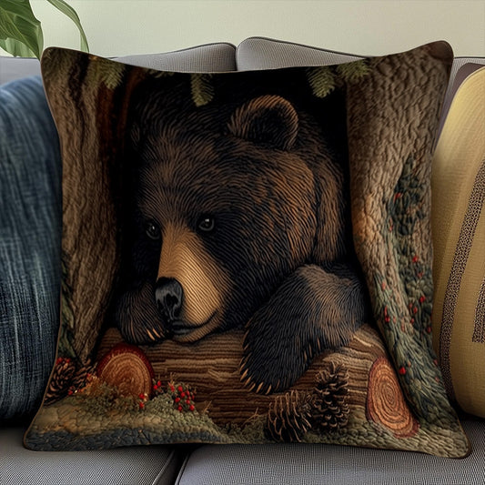 Bear Quilted Pillow Case GFTOMA6817
