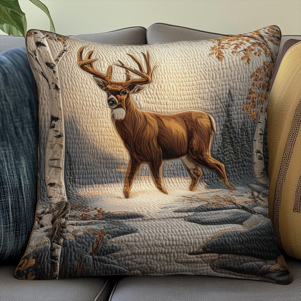 Deer Quilted Pillow Case GFTOMA6819
