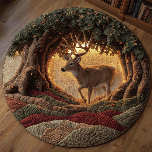 Deer Quilted Round Mat GFTOMA6821