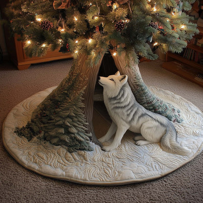 Wolf Quilted Tree Skirt GFTOMA6837