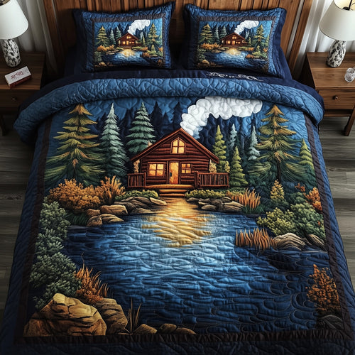 Rustic Cabin 3-Piece Quilted Bedding Set GFTOMA684