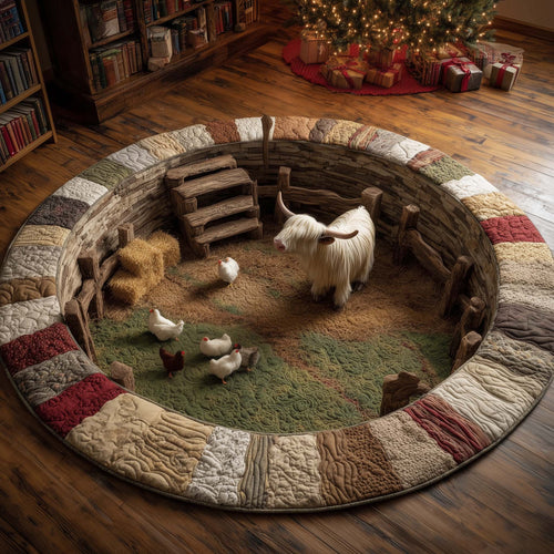 Farmhouse Quilted Round Mat GFTOMA6867