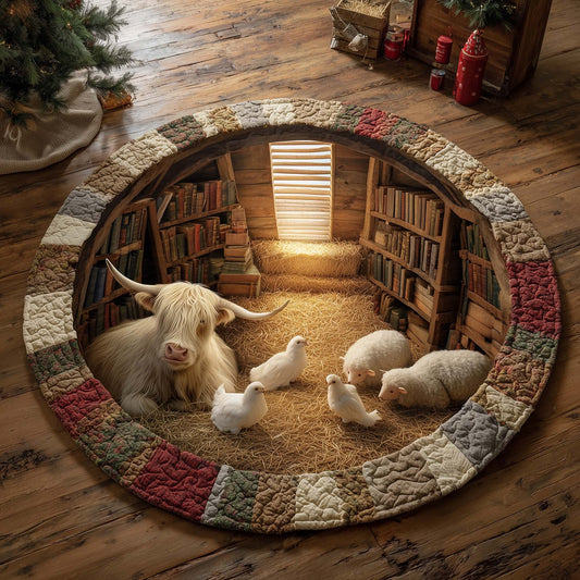 Farmhouse Quilted Round Mat GFTOMA6870