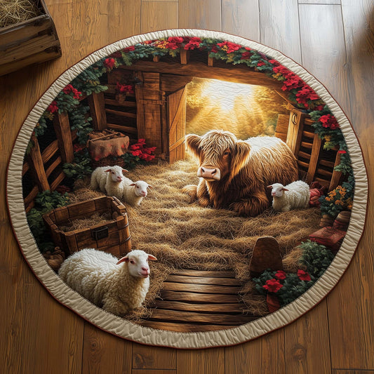 Farmhouse Quilted Round Mat GFTOMA6872