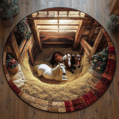 Farmhouse Quilted Round Mat GFTOMA6873
