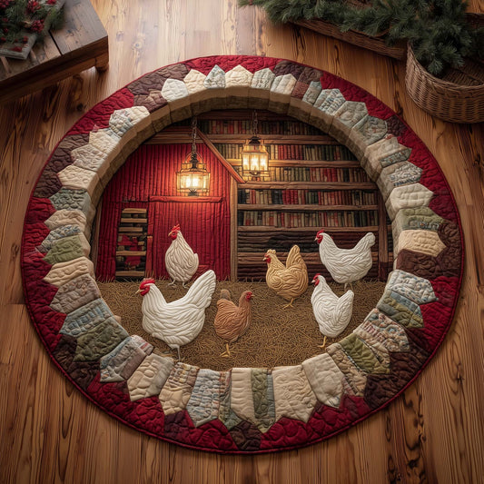 Farmhouse Quilted Round Mat GFTOMA6875
