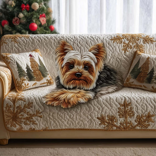 Yorkshire Terrier Quilted Sofa Cover GFTOMA6918