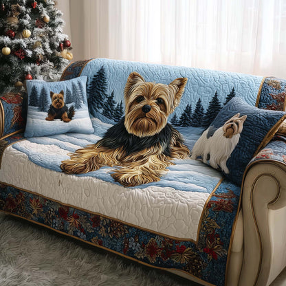 Yorkshire Terrier Quilted Sofa Cover GFTOMA6919