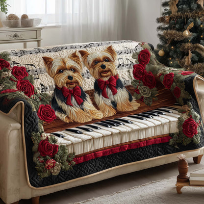 Yorkshire Terrier Quilted Sofa Cover GFTOMA6921