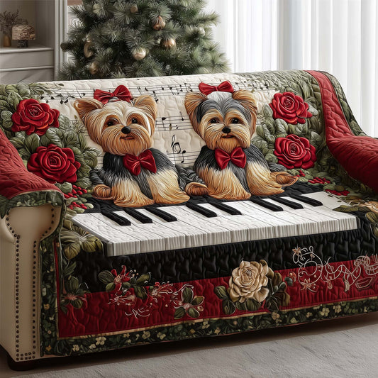 Yorkshire Terrier Quilted Sofa Cover GFTOMA6922