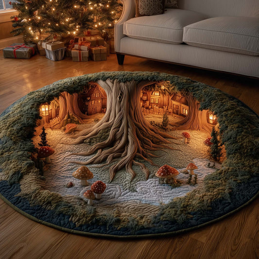 Woodland Den Quilted Round Mat GFTOMA6967