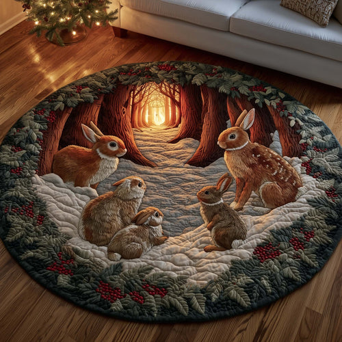 Woodland Den Quilted Round Mat GFTOMA6968