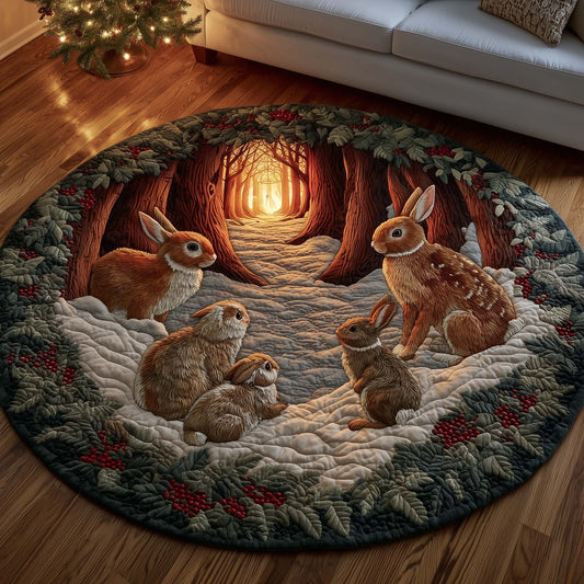 Woodland Den Quilted Round Mat GFTOMA6968