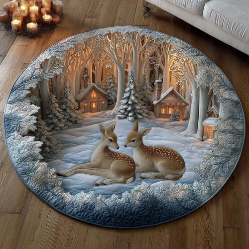 Woodland Den Quilted Round Mat GFTOMA6970
