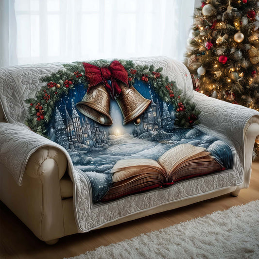 Snowy Retreat Quilted Sofa Cover GFTOMA6973