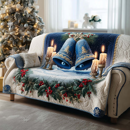 Snowy Retreat Quilted Sofa Cover GFTOMA6974