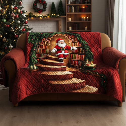 Jolly Santa Quilted Sofa Cover GFTOMA7008
