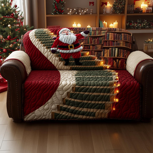 Jolly Santa Quilted Sofa Cover GFTOMA7010