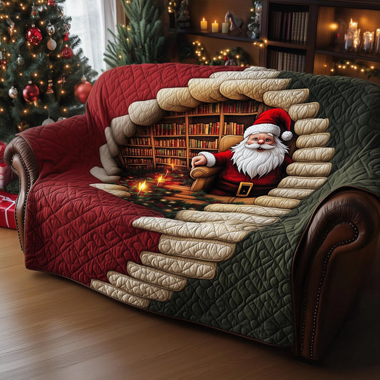Jolly Santa Quilted Sofa Cover GFTOMA7011
