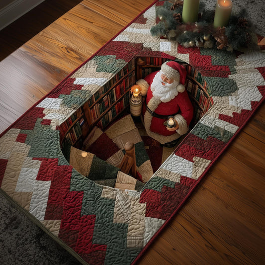 Jolly Santa Quilted Table Runner GFTOMA7016