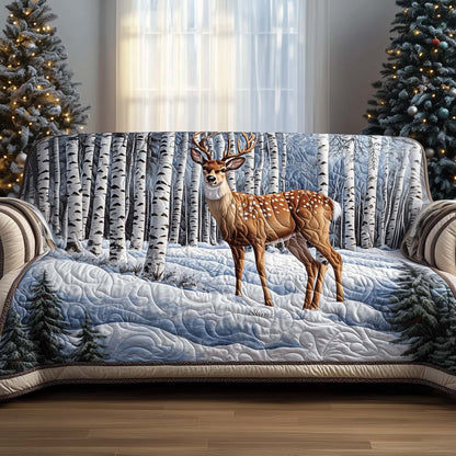 Deer Quilted Sofa Cover GFTOMA7028