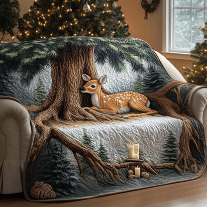 Deer Quilted Sofa Cover GFTOMA7030