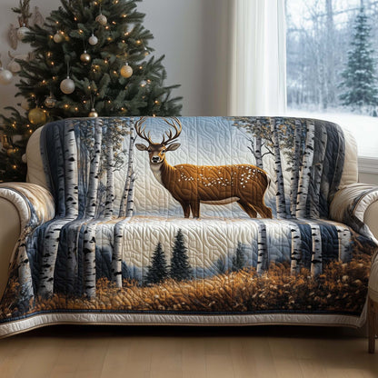 Deer Quilted Sofa Cover GFTOMA7031