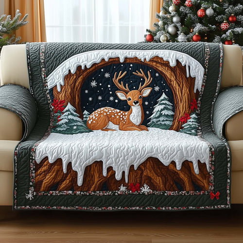 Deer Quilted Sofa Cover GFTOMA7034