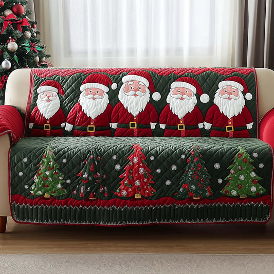 Jolly Santa Quilted Sofa Cover GFTOMA7087