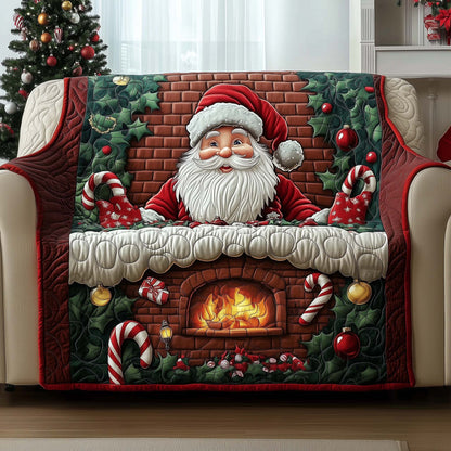 Jolly Santa Quilted Sofa Cover GFTOMA7089