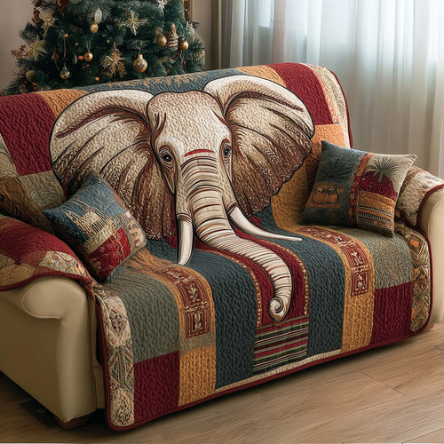 Elephant Quilted Sofa Cover GFTOMA7113