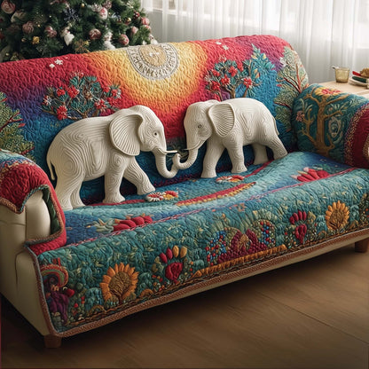 Elephant Quilted Sofa Cover GFTOMA7114
