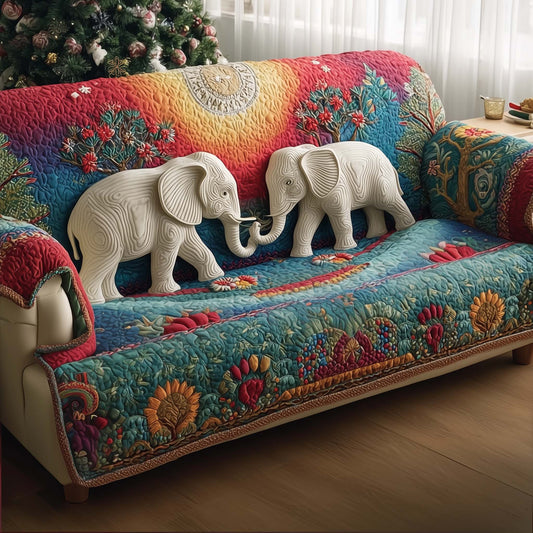 Elephant Quilted Sofa Cover GFTOMA7114