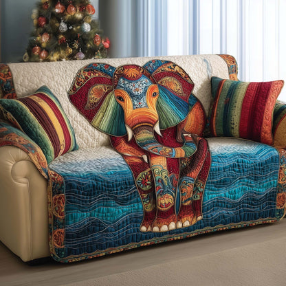 Elephant Quilted Sofa Cover GFTOMA7116