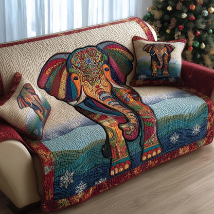 Elephant Quilted Sofa Cover GFTOMA7117