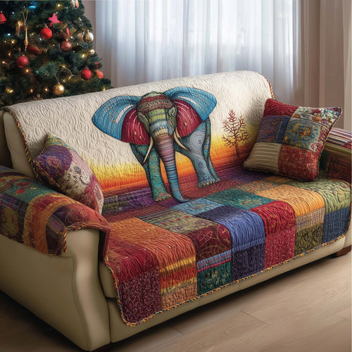 Elephant Quilted Sofa Cover GFTOMA7118
