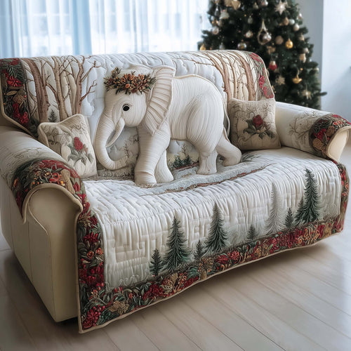 Elephant Quilted Sofa Cover GFTOMA7119