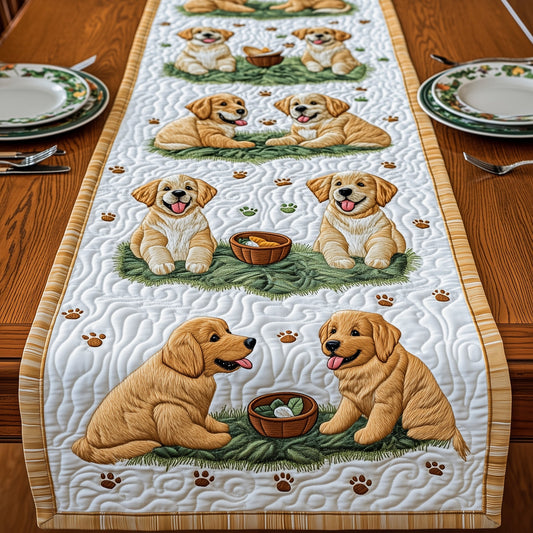 Golden Retriever Quilted Table Runner GFTOMA711