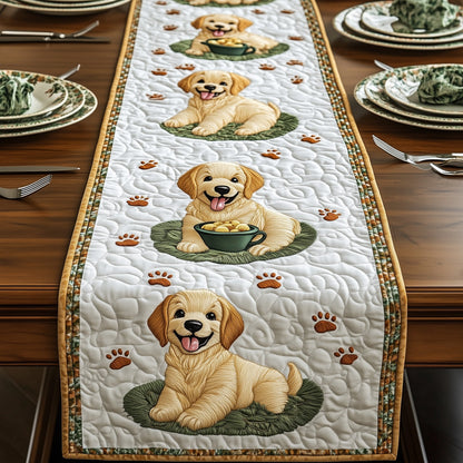 Golden Retriever Quilted Table Runner GFTOMA712