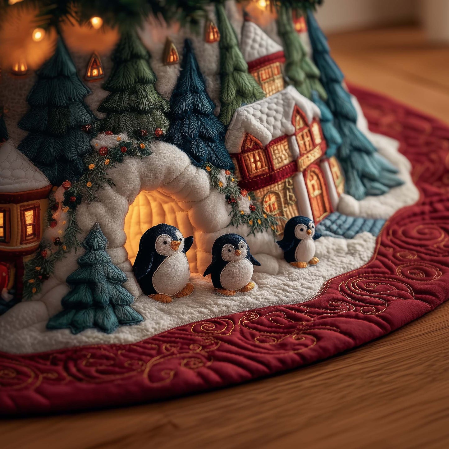 Penguin Quilted Tree Skirt GFTOMA7139