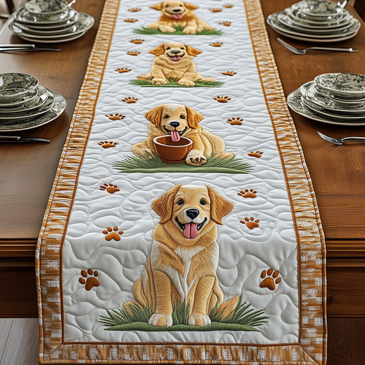 Golden Retriever Quilted Table Runner GFTOMA714