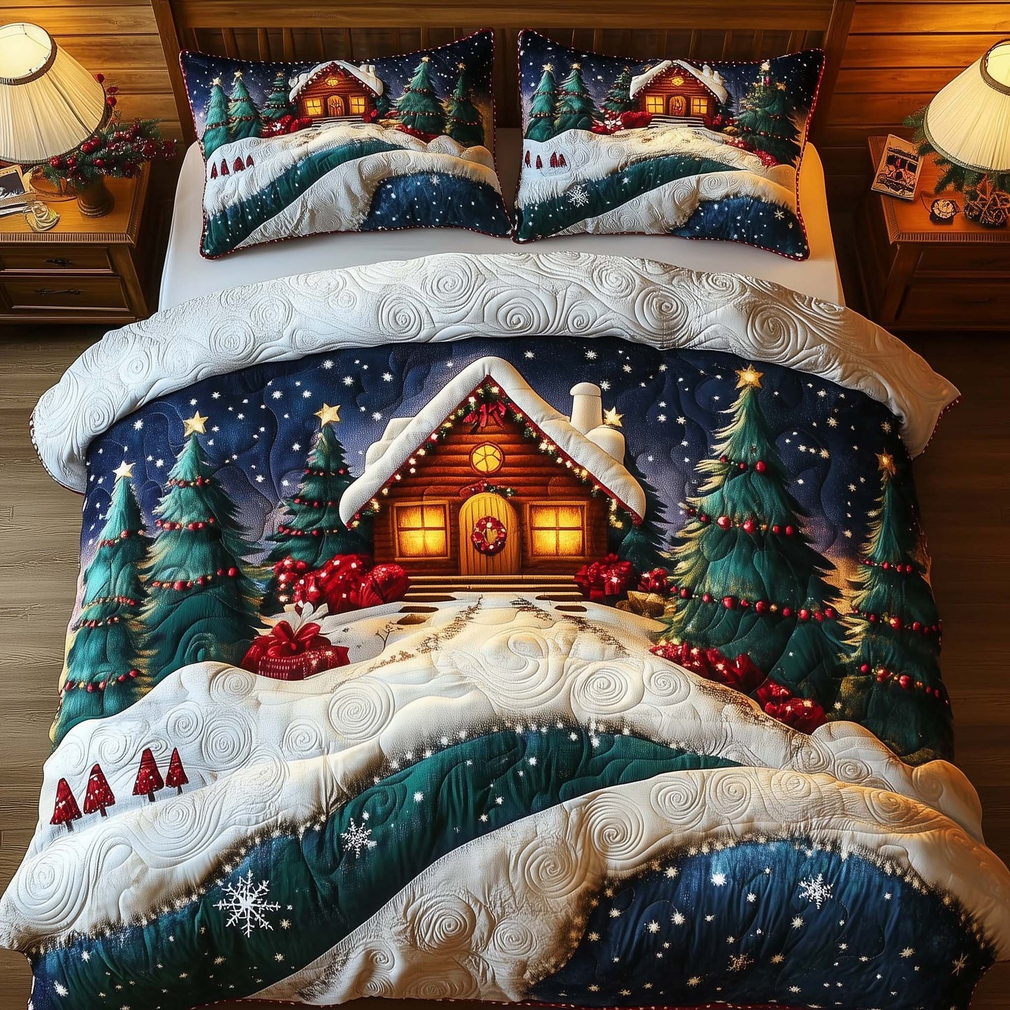 Winter Cabin Duvet Cover Set GFTOMA7161