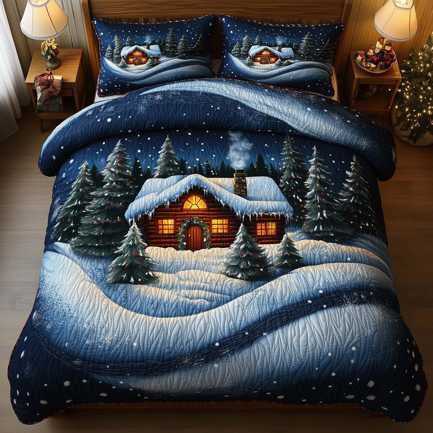 Winter Cabin Duvet Cover Set GFTOMA7164