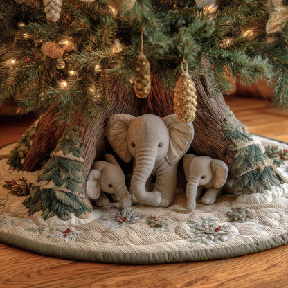 Elephant Quilted Tree Skirt GFTOMA7184